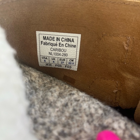 Sorel Womens Caribou WP Boots NL1004 280 Sz 6 leather w wool lining $130 - Picture 10 of 15